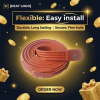 Chauffe-tube flexible en silicone haute température 220V 15MM 25MM 30MM 50MM 100W 500W avec régulateur de température