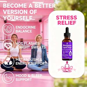 निजी लेबल प्राकृतिक रजोनिवृत्ति का समर्थन करता है अश्वगंधा, लाल क्वर, गर्म चमक के लिए काले कोहोश, मूड और नींद - Product Image 4