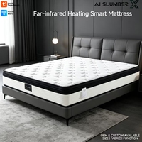Matelas intelligent AISLUMBERX OEM avec coussinets chauffants infrarouges lointains, contrôle par application Wi-Fi, minuterie, chauffage intégré, mobilier moderne pour chambre à coucher