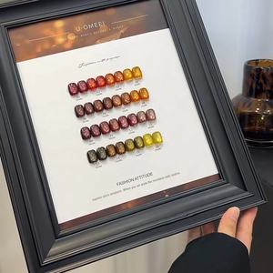 Otoño Invierno 16-Color Jinsha Designer Cat's Eye <span class=keywords><strong>Esmalte</strong></span> Gel <span class=keywords><strong>Esmalte</strong></span> <span class=keywords><strong>de</strong></span> <span class=keywords><strong>uñas</strong></span> New Dark Maillard Explosion Sparkle Stone Cat Eye Gel - Product Image 6