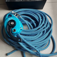 Dispositif d'escalade anti-chute 200 kg pour corde de 8-10 mm, abaisseur de corde, protection contre les chutes, outils de sécurité aérienne pour le sauvetage