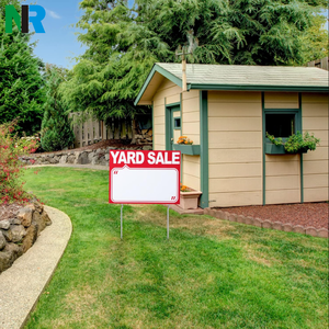 ป้ายป้ายข้างสนามธุรกิจพลาสติก18X24พร้อมเสา - Product Image 5