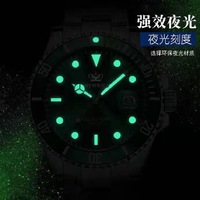 Montre Homme Luxe à Quartz Étanche Lumineuse avec Calendrier et Bracelet en Acier Inoxydable