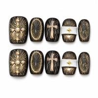 Ongles à presser; Faux ongles; Capsules d'ongles; Ongles artificiels; Ongles courts ovales; Ongles holographiques; Ongles à paillettes; Ongles à feuille d'or