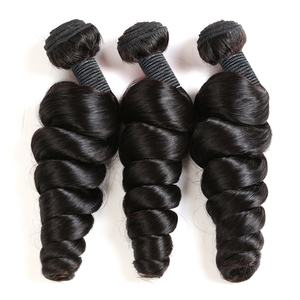 Proveedores de Cabello Virgen al por Mayor, Cabello Humano Brasileño Peruano 3+1, 3 Paquetes de Ondas Sueltas con Cierre y Frontal - Product Image 3