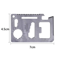 Cadeau pour homme, portefeuille tactique 11 en 1, outil de survie multifonctionnel avec ouvre-bouteille, porte-cartes de crédit, multi-outils