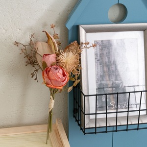 CallaFloral Ramo de Rosas Artificiales MW66019 Estilo Ins Decoración del Hogar Arreglo de Flores Secas - Product Image 1