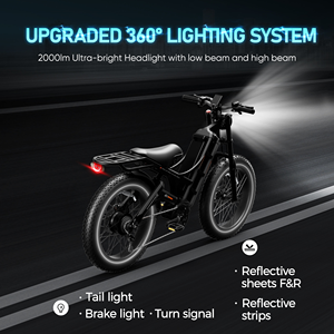 Bicicleta eléctrica Eahora Romeo Pro con neumáticos 26*4, batería extraíble de 48V*60ah y horquilla de suspensión. - Product Image 4