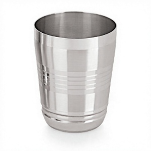 Gobelet Prince en acier inoxydable avec finition argentée - Product Image 1
