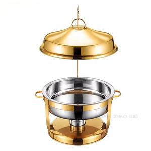 Estufa Buffet de Acero Inoxidable 9.0L con Forma de Domo Color Dorado para Hoteles y Restaurantes - Product Image 5