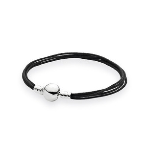 Sterling Silver S925 S925 <strong>Pandoras</strong> Cord <strong>Chain</strong> <strong>Bracelet</strong> Multi-loop Braided Charm <strong>Bracelet</strong> - Product Image 3