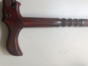 Muletas de grifo, muletas antideslizantes ligeras Retro, muletas de madera duraderas para senderismo, punta de goma, palo de madera para montaña <span class=keywords><strong>92</strong></span> - Product Image 6
