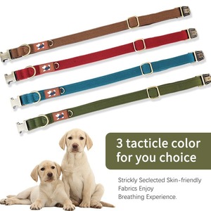 Adjustable <b>Dog</b> <b>Collar</b> Webbing Lining Small Medium Size Pet <b>Collar</b> For <b>Dogs</b> - Product Image 2