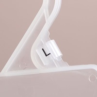 Séparateur de placard transparent personnalisé marqueur de taille de cintre rond en plastique pour vêtements de sport PE marqueur de cintre