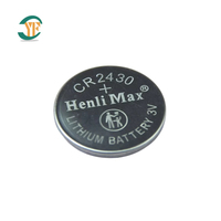 Batería de botón Henli Max CR2430, batería de botón de litio de 300mAh para relojes, precio al por mayor de fábrica, juguetes de alta calidad de 3,0 V