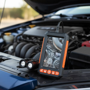 Boroscopio de Doble Lente con Cámara Endoscópica, Pantalla de 4.3 Pulgadas, Cable de 15 Metros, Herramienta de Inspección de Automóviles - Product Image 2