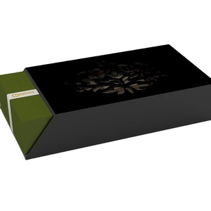 Sang trọng biểu tượng tùy chỉnh hình chữ nhật nước Hoa Thủ Công bao bì <span class=keywords><strong>MDF</strong></span> gỗ ngăn kéo trượt khắc hộp mỹ phẩm hàng đầu có thể tái chế EVA Bìa - Product Image 1