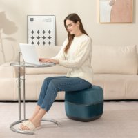 Bestseller Blauer Smarter Gesundheits-Shiatsu-Massagesessel mit Wärme, Vibration und Knetfunktion für Fuß und Bein, 2500mA Akku, Kabellos