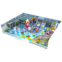 Playpedia Équipement de terrain de jeux intérieur commercial, conception de terrain de jeux intérieur sur le thème de l'océan personnalisée pour usage commercial