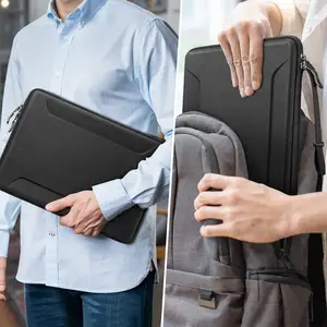 Sac rigide en EVA de grande capacité et étanche personnalisé Organisateur de tablette 13 14 15 pouces Sacoches et étui pour ordinateur portable Macbook