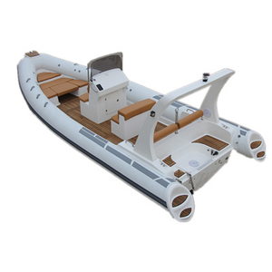 24-25ft Philippines Orca hypalon sâu V cứng nhắc sợi thủy tinh sườn Thuyền bơm hơi 760 với bảng điều khiển trung tâm - Product Image 1