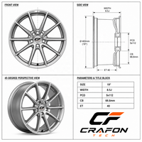 Jantes forgées décalées CF 19x8.5 20x11 pouces 5x120 PCD compatibles Chevrolet Corvette C8 C7 Z06 Z51 Personnalisées ODM