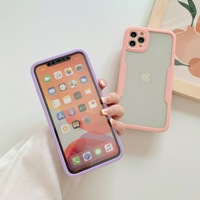 360 Protection complète transparente pour iPhone 16 Pro Max étui de téléphone portable avec protecteur de caméra inclus