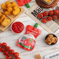 Pâte de Tomate en Sachet 100g en Gros – Base de Tomate Premium Sans Additifs – Vente en Gros pour Aliments pour Enfants, Restauration et Approvisionnement en Jus de Tomate
