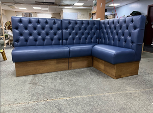 Sillas de Restaurante de Lujo Estilo Mexicano en Forma de U, Diseños de Muebles para Restaurante, Sofá de Cuero para Restaurante, Color Rojo - Product Image 5