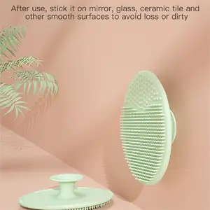 Spazzolina detergente in Silicone personalizzata Shampoo per la pulizia del viso spazzola morbida per la pulizia del viso