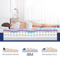 Gel de matelas de massage éponge haute densité à dégagement de pression de haute qualité Matelas en mousse à mémoire de forme Topper matelas en mousse viscoélastique