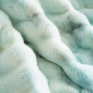 <span class=keywords><strong>Manta</strong></span> de Lujo con Certificación OEKO-TEX, Suave, a Rayas, de Piel Sintética de Conejo, para Regalo, Premium, para Invierno, Cama, Sofá, Decoración del Hogar - Product Image 2