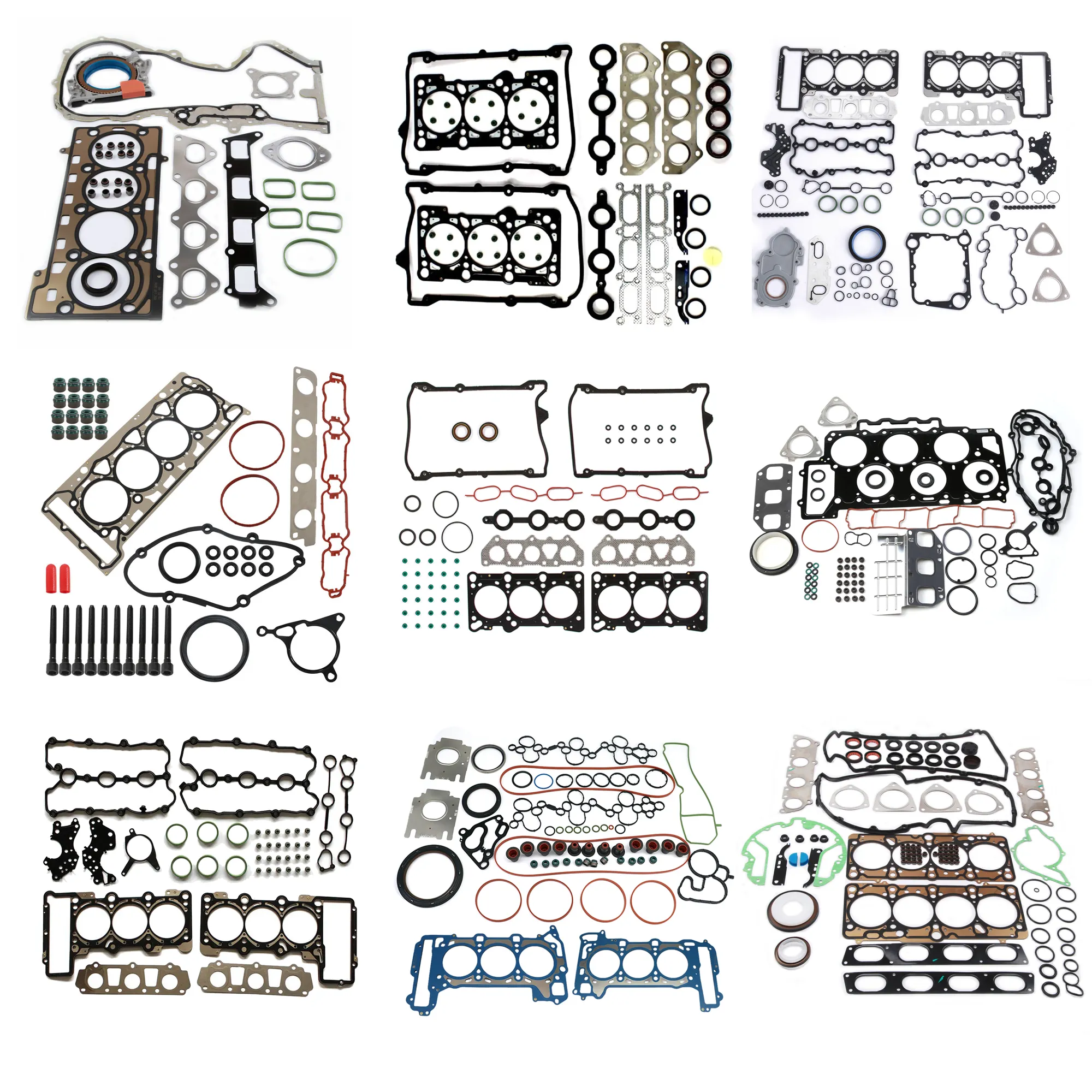 Linkteco Set Kit gasket kepala silinder mesin untuk VW Audi Golf quatpassat Porsche EA839 EA837 EA111 EA888 EA113 EA211 EA220