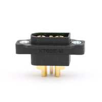 Connecteur hybride d'alimentation et de signal Amass XT60IE-M à montage sur panneau, 2+1 broches, en laiton plaqué or, pour stockage d'énergie et RC