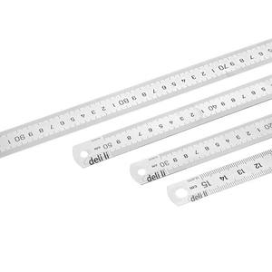 Deli DL8040 acciaio per utensili righello 15cm/30cm/50cm acciaio inox strumento di misurazione righello lavorazione del legno <span class=keywords><strong>disegno</strong></span> foro di <span class=keywords><strong>disegno</strong></span> di alta qualità di alta qualità - Product Image 1