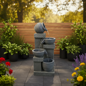 <span class=keywords><strong>Fontaine</strong></span> <span class=keywords><strong>Zen</strong></span> Apaisante pour Espaces Intérieurs et Extérieurs - Sculpture Personnalisée en Résine Faite à la Main, Étanche, Idée Cadeau Parfaite pour <span class=keywords><strong>Jardin</strong></span> et Patio - Product Image 3