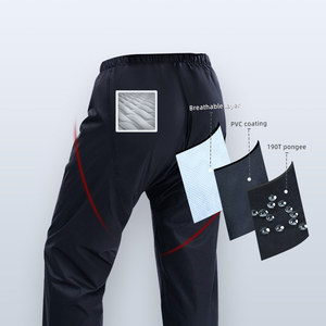 Combinaison de pluie pour <span class=keywords><strong>moto</strong></span>, imperméable et coupe-vent, veste et pantalon en 2 pièces avec sac pliable, imperméable, équipement de conduite en plein air - Product Image 4