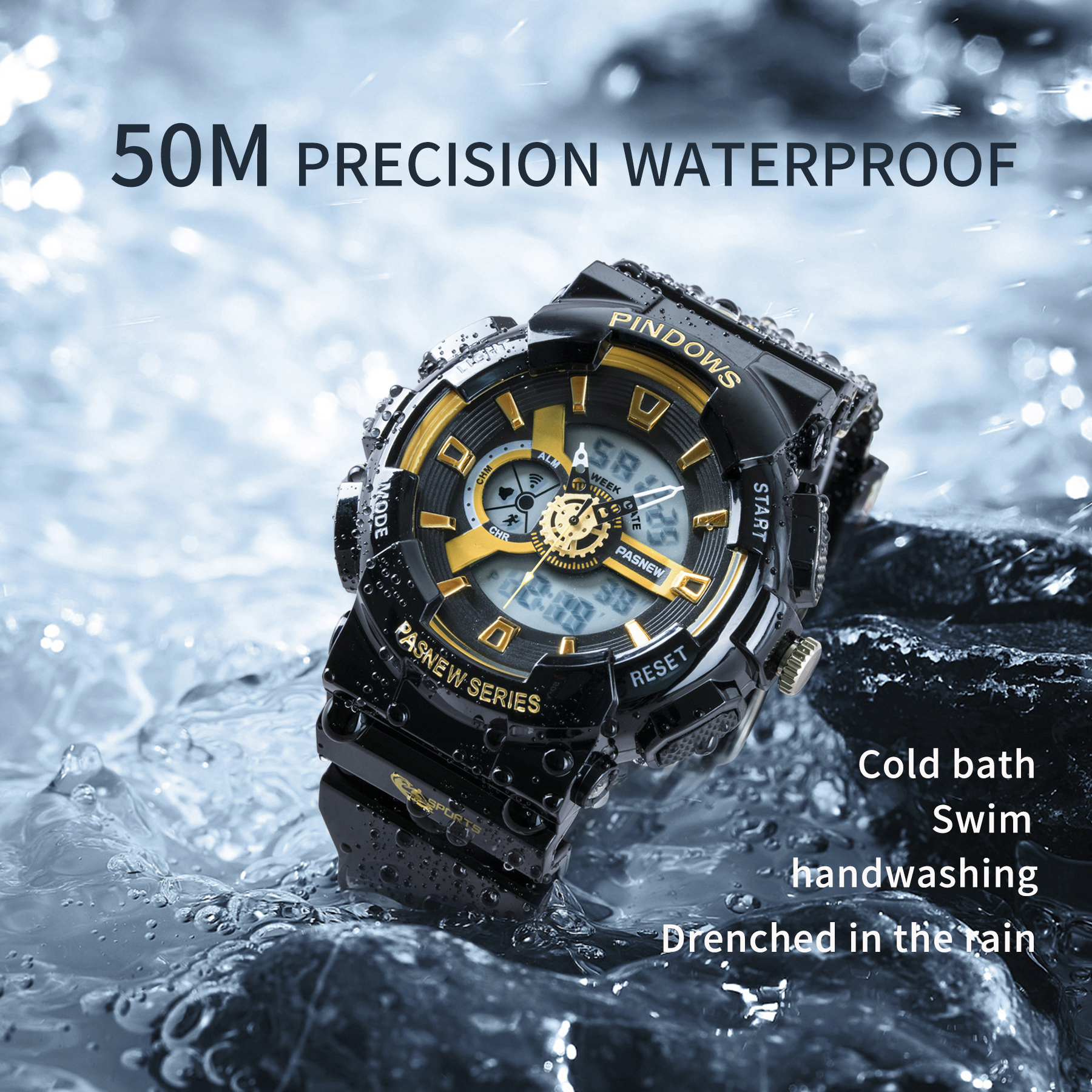 PINDOWS 602A 夜光学生用デジタル腕時計 防水スポーツ腕時計| Alibaba.com