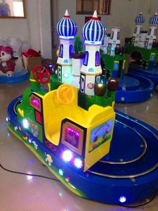 Jeux vidéo en pièces, jeu pour enfants, château rond, cavalier avec Train, hélicoptère, à <span class=keywords><strong>prix</strong></span> bas, en solde - Product Image 4