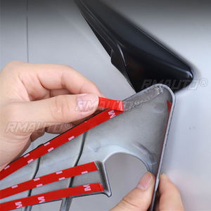 1 Paire de caches d'aération latéraux de pare-chocs aspect carbone pour Tesla Model 3 (21-22) et Model Y (20-22) avec protection de caméra - Product Image 5