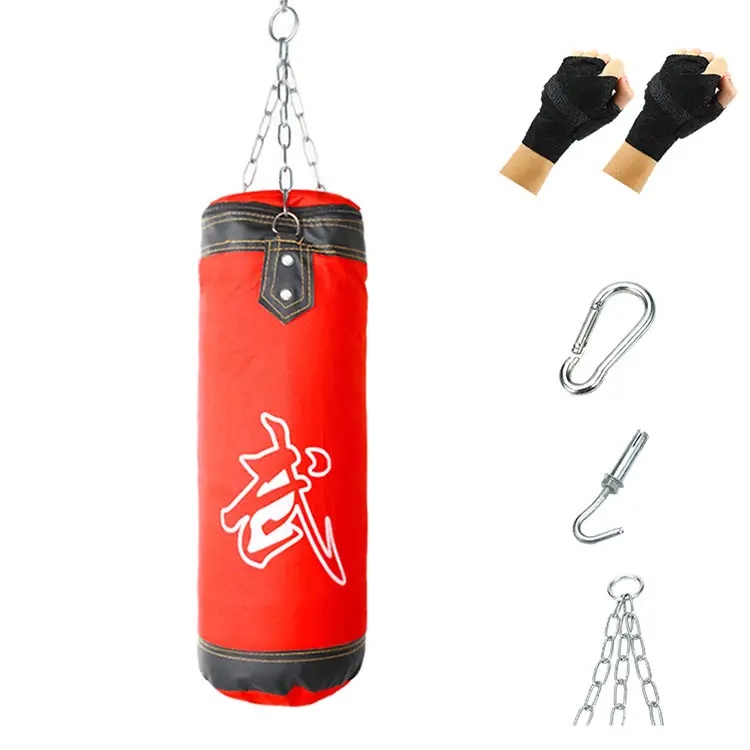 Eğitim spor spor ağır çanta boks kum torbası ayakta Kick boks