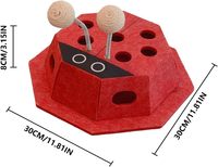Jouet interactif pour chats : Boîte d'enrichissement en feutre, labyrinthe mental et griffoir pour ongles