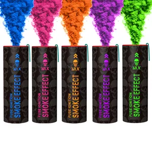 Chinese Wholesale Custom Color Smoke Daytime Fireworks Signal Flares Gender Reveal Smoke Grenades For Wedding Smoke Flares