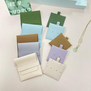 Estuche Portátil para Joyas de Terciopelo Sintético con Tapa Abatible, Resistente al Polvo, Humedad <span class=keywords><strong>y</strong></span> Arañazos, Ideal para Regalo - Product Image 4