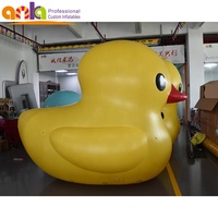 Joli canard gonflable, ballon en caoutchouc gonflable, jouets pour spectacle