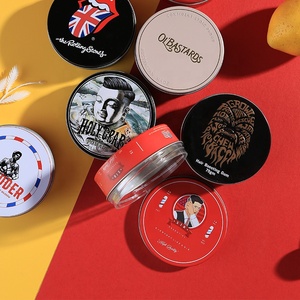 Al por mayor personalizado <span class=keywords><strong>en</strong></span> relieve de pelo pomada de contenedor de plástico con impreso oro de pelo pomada de <span class=keywords><strong>estaño</strong></span> - Product Image 1