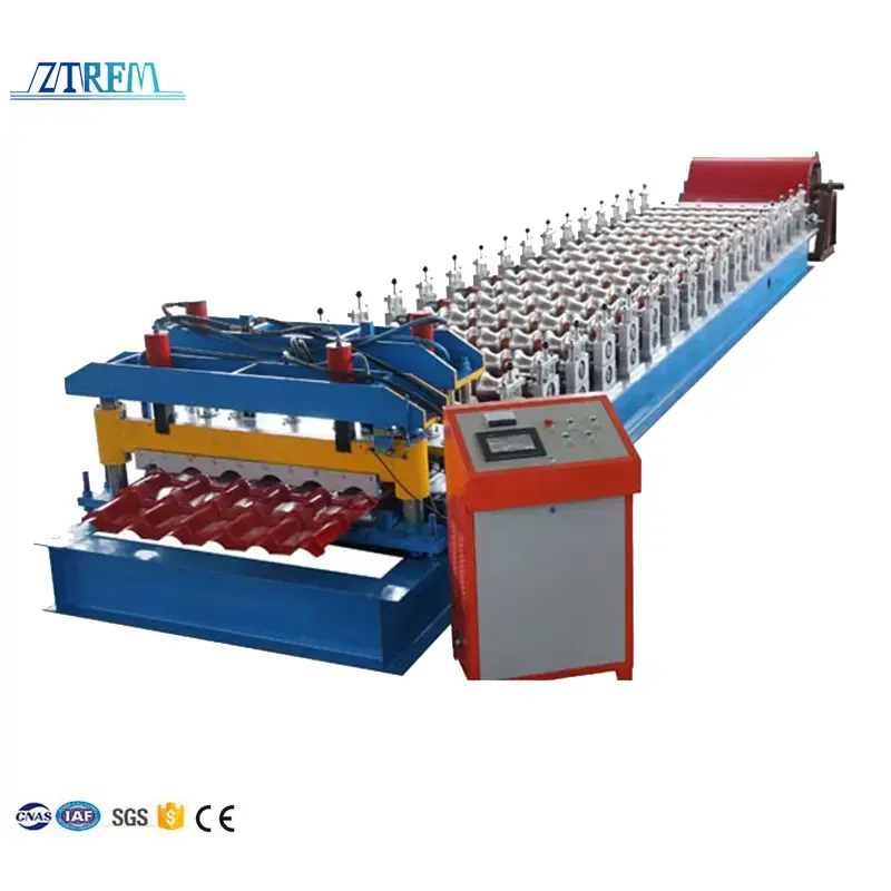 Máquina De Formação De Telha Glazada ZTRFM Step Tiles Roll Forming Machines Máquina De Formação De Telha Glazada