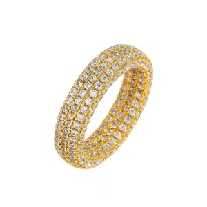 Best Quality Moissanite Diamond Hiphop <b>Ring</b> Luxury Fashion Jewelry for <b>Men</b> and Women with Lasting Shine Affordable Price - Product Image 3