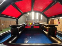 Bar gonflable commercial de fête d'été avec piscine Bars de piscine de luxe Barre de piscine gonflable en PVC pour adultes