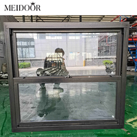 Fenêtre coulissante simple à double vitrage en alliage d'aluminium de style américain moderne Meidoor Meidoor, idéale pour l'extérieur des hôtels et villas